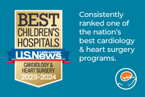 Consistently ranked one of the nation's best cardiology and cardiac surgery programs by U.S. News and World Report.